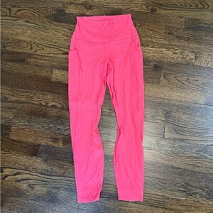 Vibrant Pink High-Waisted Leggings